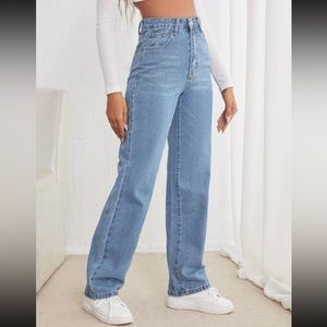 High waisted jeans